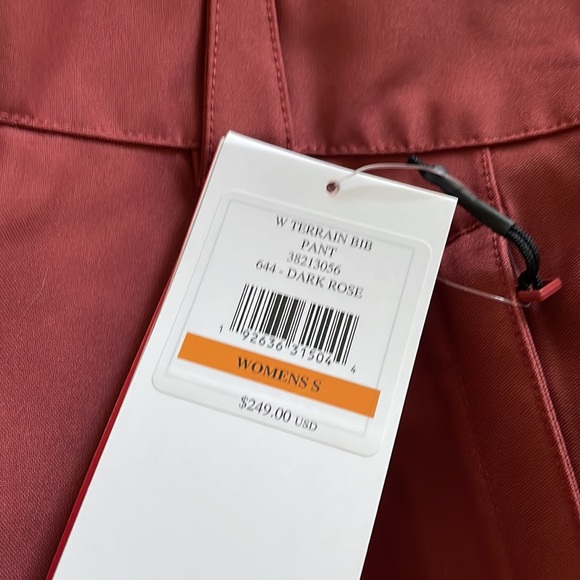 NWT Spyder Bib Snowpants Terrain Dark Rose S - Picture 7 of 7